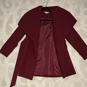 Charming Charlie Deep Red Women's Cardigan